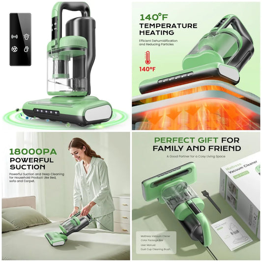 DeepClean Pro Handheld Bed Vacuum